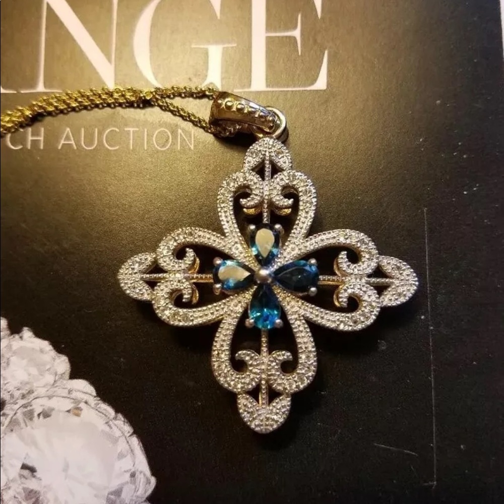 Sterling Silver Sapphire Necklace